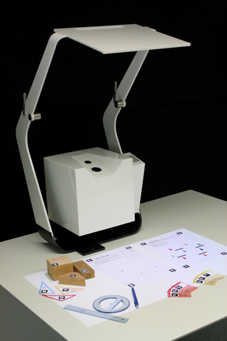 The TinkerLamp: a camera+projector system for Augmented Reality